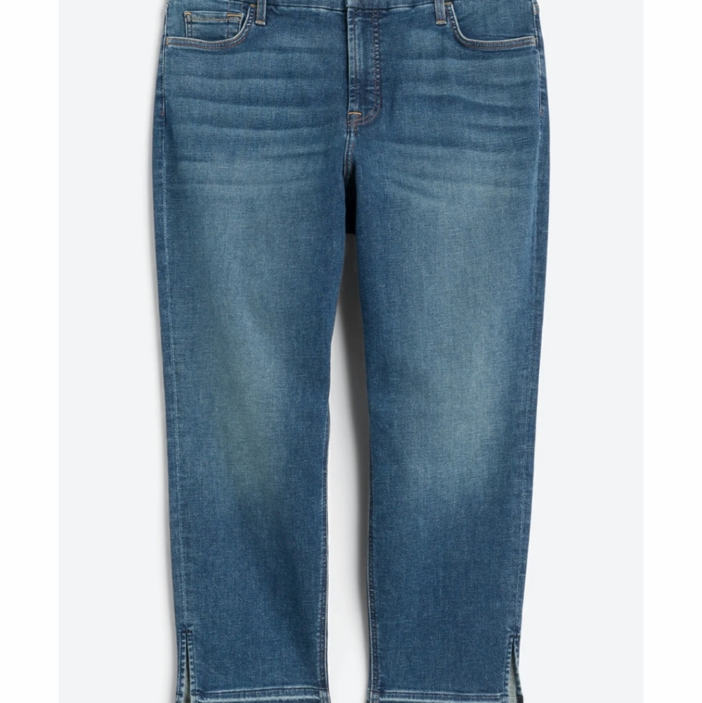 JEN7 BY 7 FOR ALL MANKIND Novis Raw Hem Ankle Skinny Jean, Size 20W, Inseam: 27"